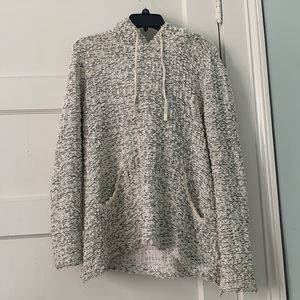 Over sized pullover with hood